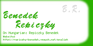 benedek repiczky business card
